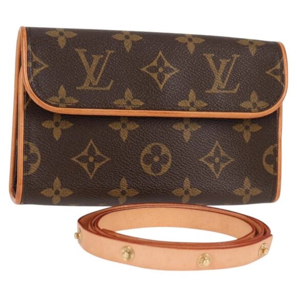 LOUIS VUITTON Monogram Pochette Florentine Waist bag M51855 LV Auth 119554AM - Picture 1 of 16